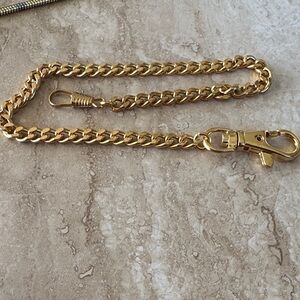 Gold pocket watch chain link 14 inches